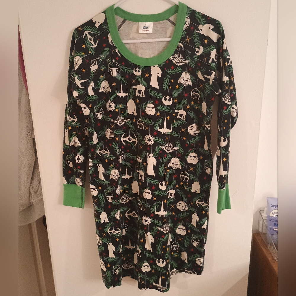 Hanna Andersson Star Wars Christmas Nightgown Adult Pajama Small Cotton